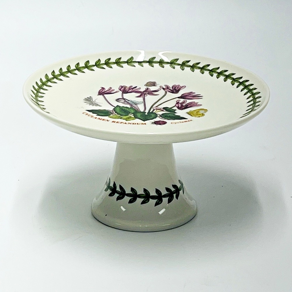 Portmeirion Botanic Garden Raised Small Cake or Petit Fours Dish 7 3/4"